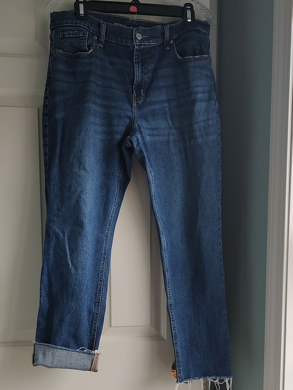 Old Navy Women's Boyfriend Dark Blue Jeans